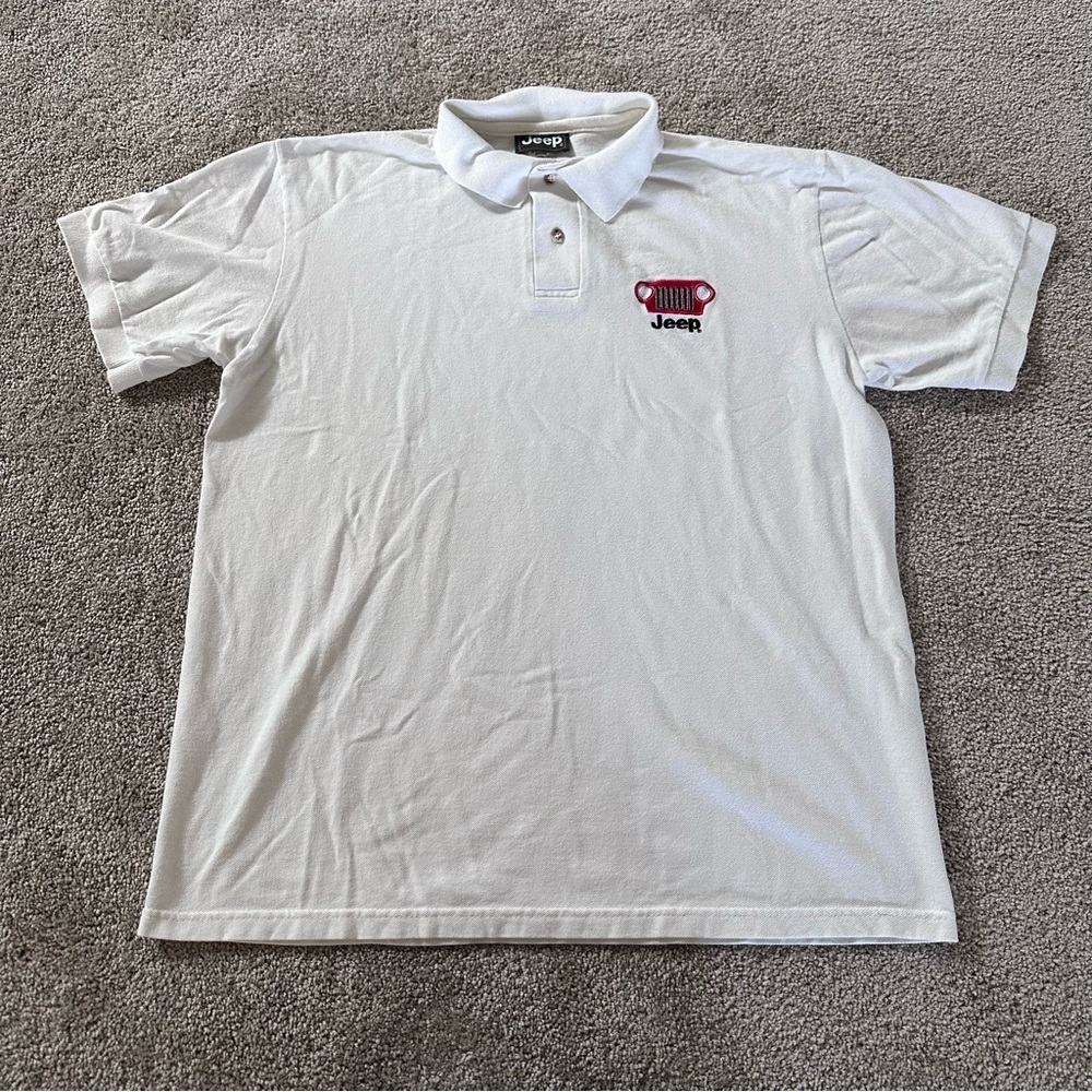 Vintage JEEP Embroidered Polo